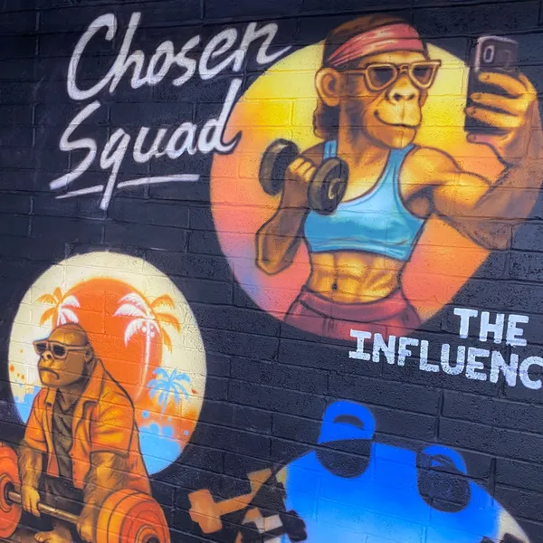 Chosen Gym motivational mural