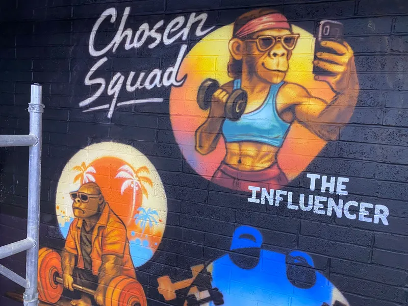 Chosen Gym motivational mural
