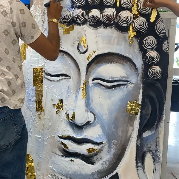 Buddha relief commissioned artwork
