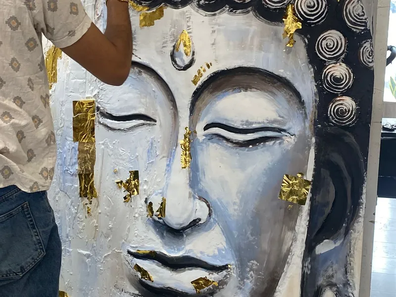 Buddha relief commissioned artwork
