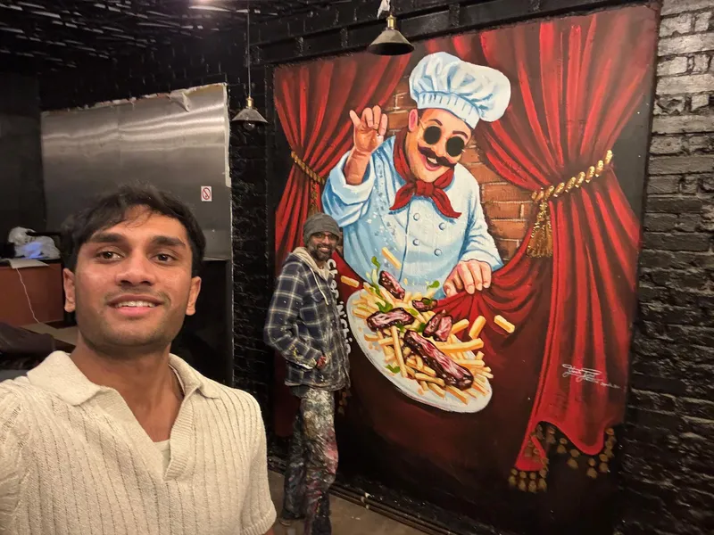 Chop n chips restaurant mural