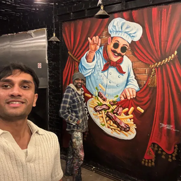 Chop n chips restaurant mural