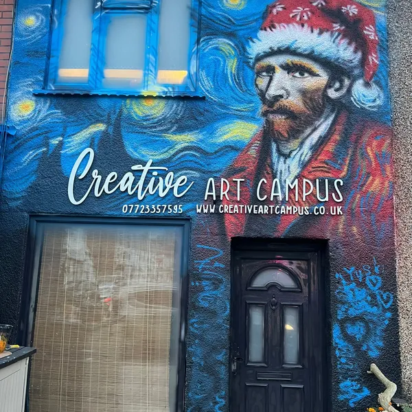 Creative Art Campus entrance mural