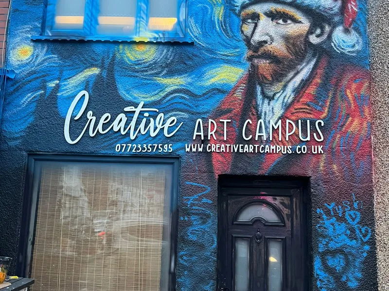Creative Art Campus entrance mural